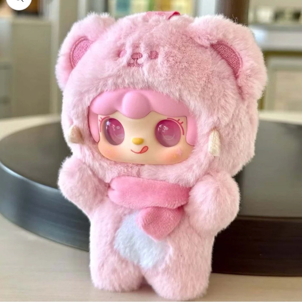 NEW Yooki Strawberry Bear Plush Bag Charm